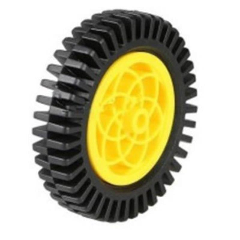 79mm Plastik Arazi Tekerleği Sarı Plastik Motor Uyumlu