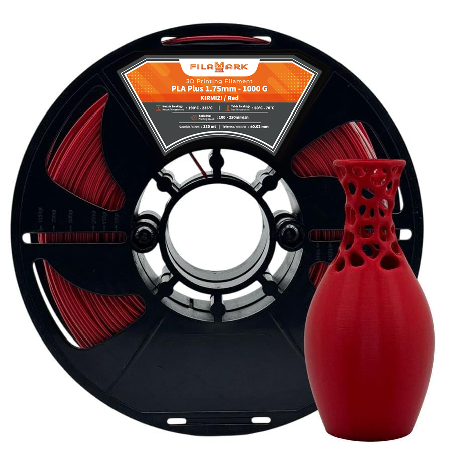 FilaMark PLA Plus Filament Kırmızı 1.75mm 1Kg