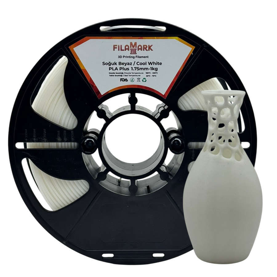 FilaMark PLA Plus Filament Soğuk Beyaz 1.75mm 1Kg