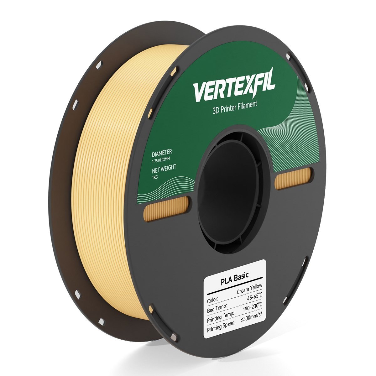 VERTEXFIL PLA Basic Filament Krem 1.75mm 1Kg