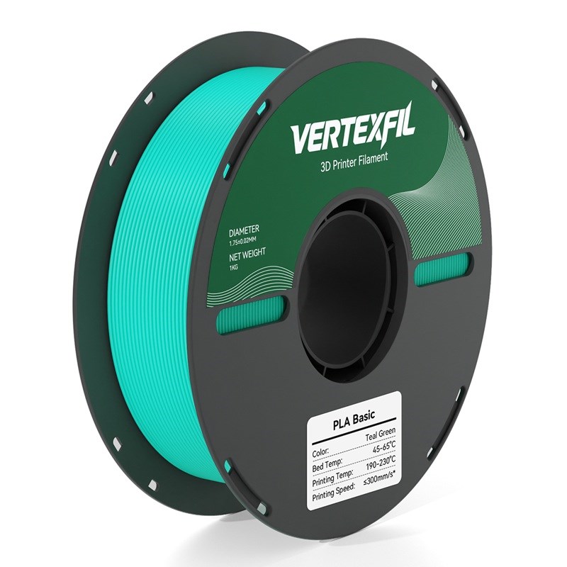 VERTEXFIL PLA Basic Filament Turkuaz Yeşili 1.75mm 1Kg