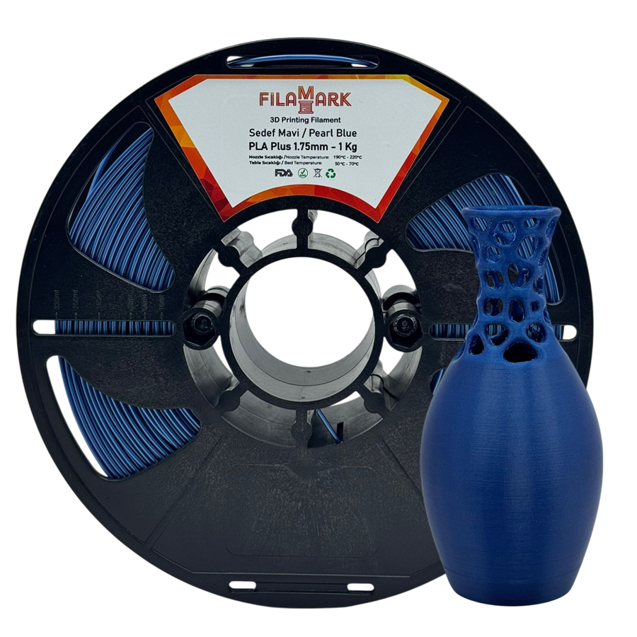 FilaMark PLA Plus Filament Sedef Mavi 1.75mm 1Kg