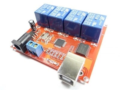 USB Kontrol 4 Kanal 12v Röle Modül