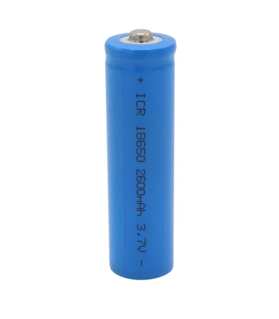 Powermaster 3.7 Volt 2600 mAh Şarj Edilebilir Li-ion 18650 Başlıklı Pil