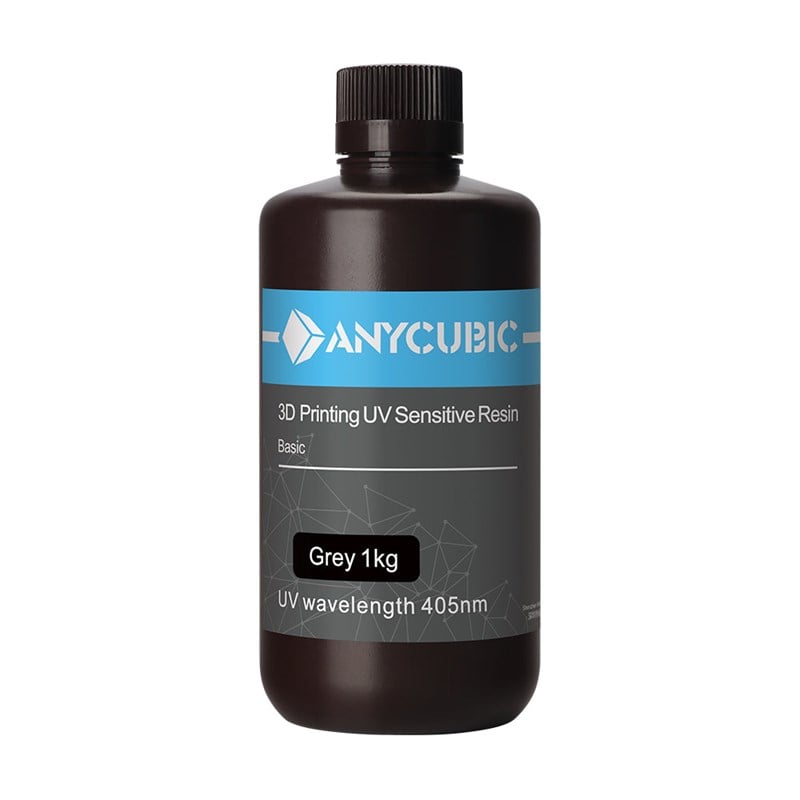 Anycubic UV Resin Genel Amaçlı Uv Reçine Gri 1 kg  