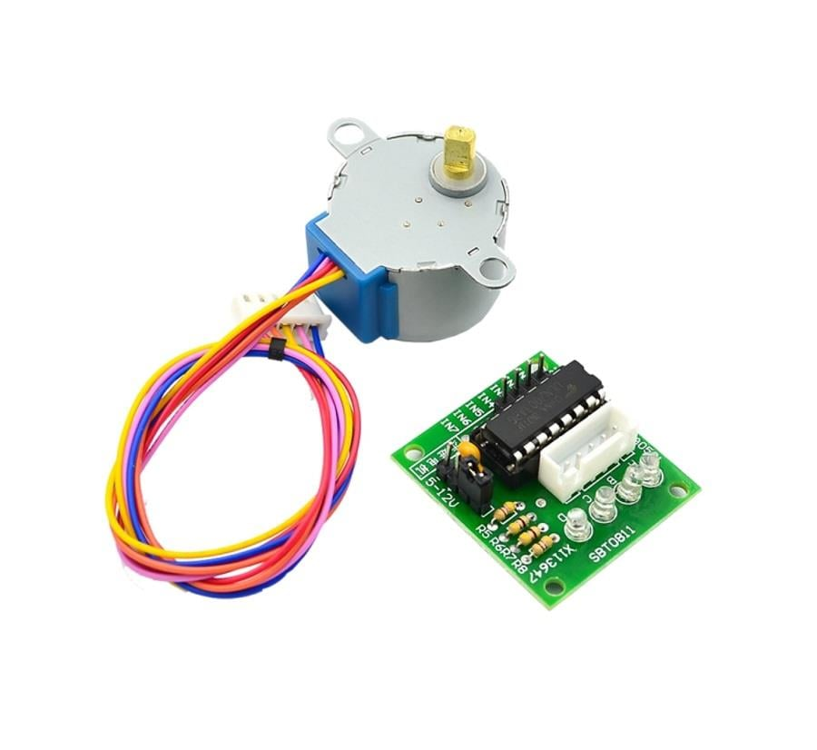 28 BYJ-48 Redüktörlü Step Motor ve Uln2003 Sürücü Modül