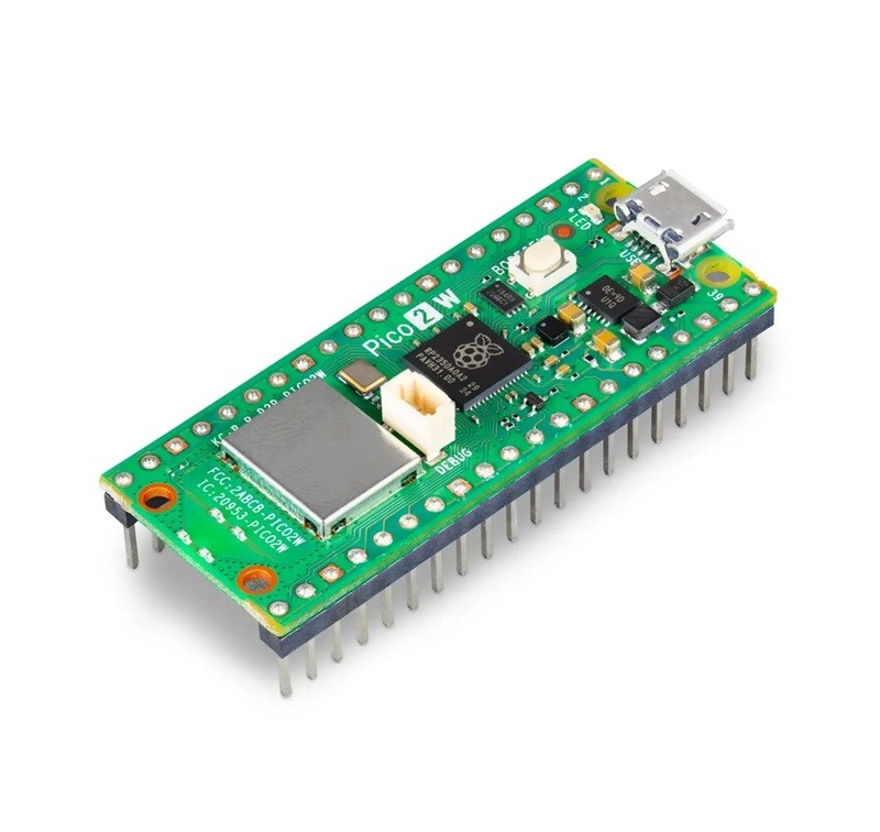 Raspberry Pi Pico 2 W Header Bağlantılı