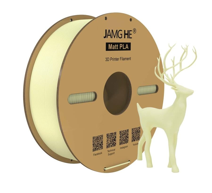 JAMG HE Matt PLA - Mat PLA Filament Sarı 1.75mm 1Kg