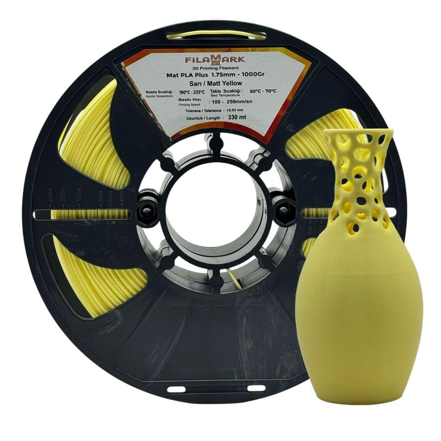 FilaMark PLA Plus Filament Pastel Sarı 1.75mm 1Kg