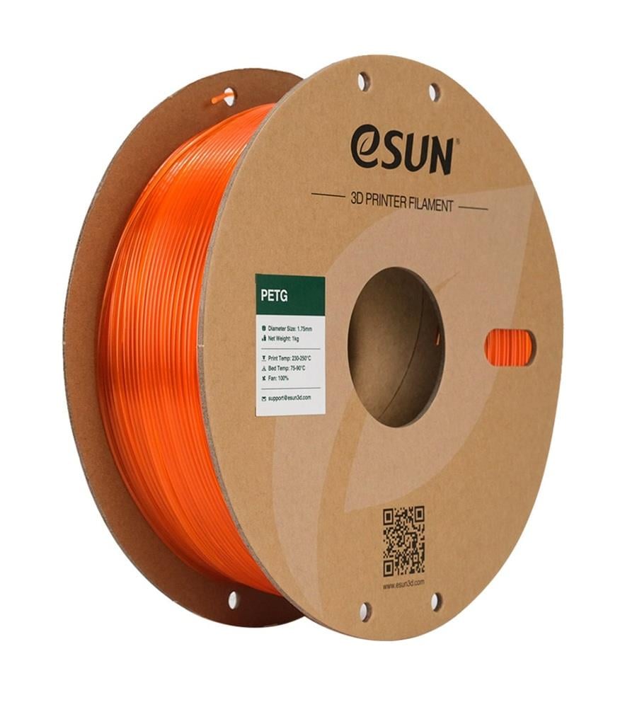 eSUN PETG Filament Şeffaf Turuncu 1.75mm 1Kg