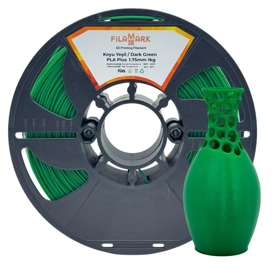 FilaMark PLA Plus Filament Koyu Yeşil 1.75mm 1Kg