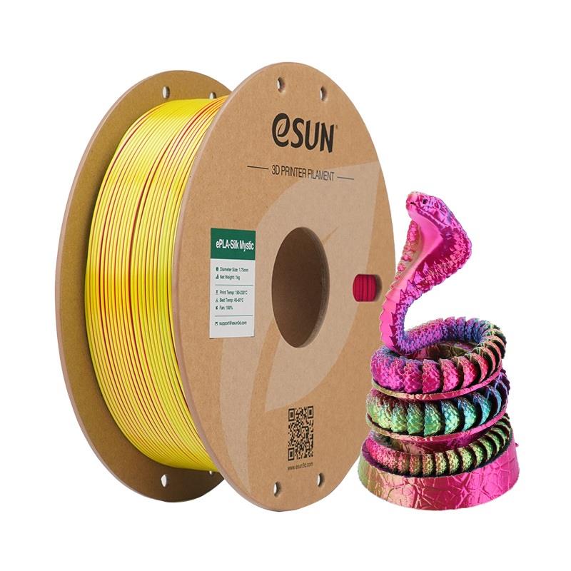 eSun ePLA Silk Mystic Filament Kırmızı Sarı Mavi 1.75 mm 1Kg