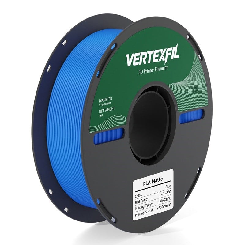 VERTEXFIL PLA Matte - Mavi Mat PLA Filament 1.75mm 1Kg