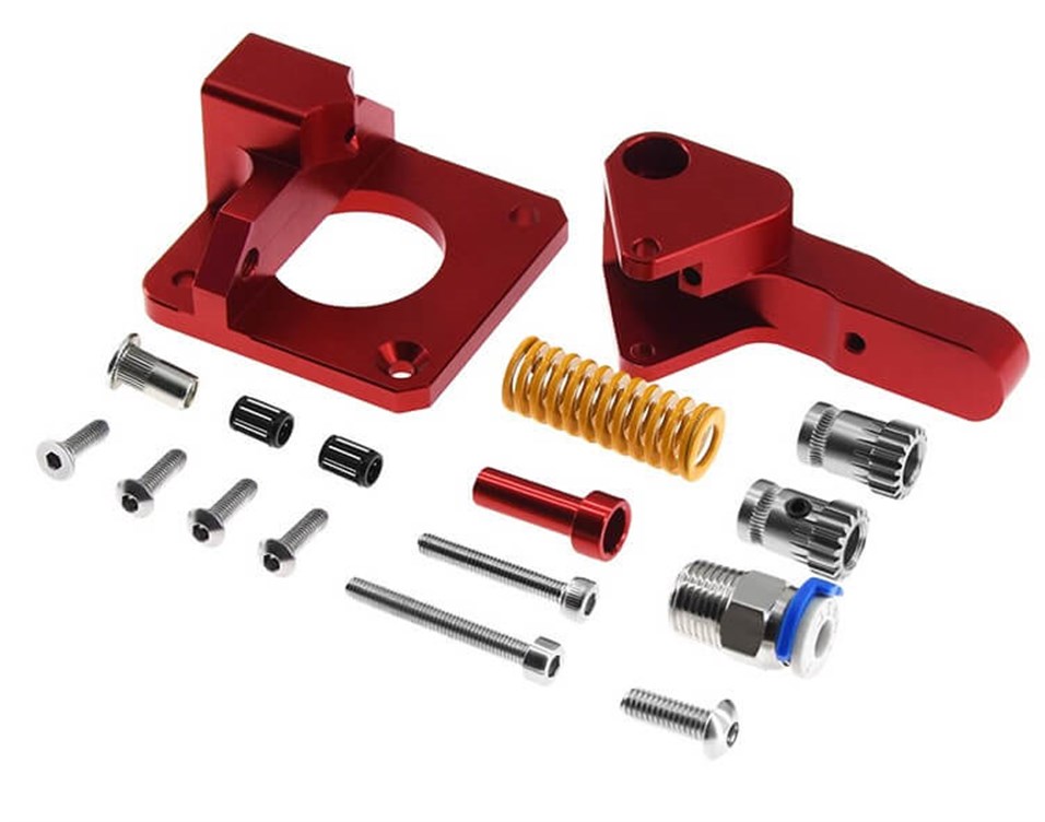 CR10/ Ender 3 - MK8 Sağ El Çift Dişli Metal Extruder Kit