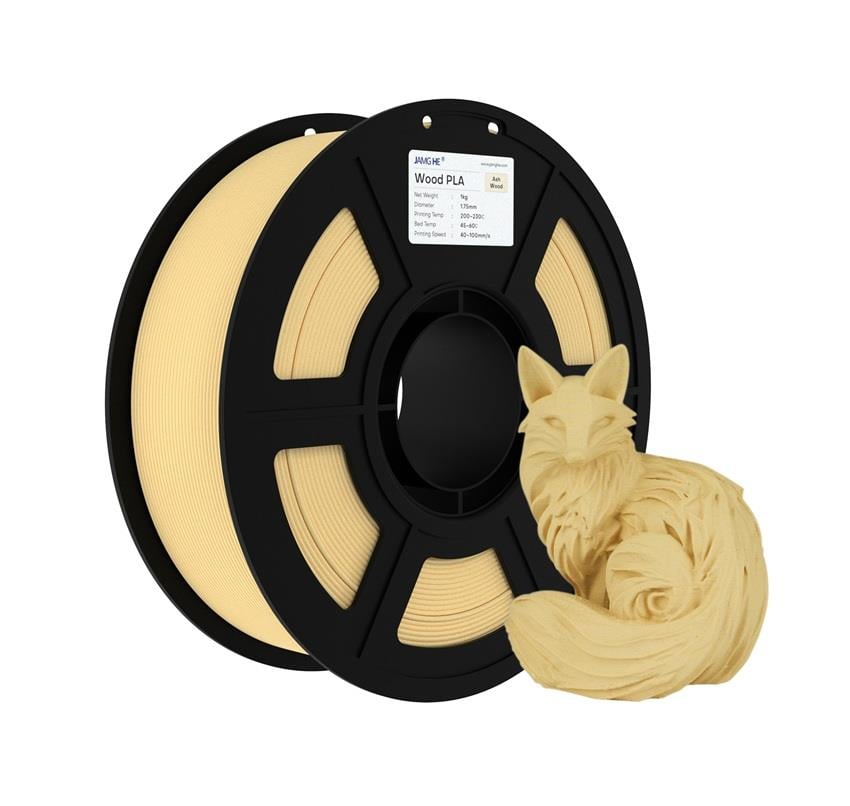JAMG HE Ash Wood PLA Dişbudak Ahşap Filament 1.75mm 1Kg