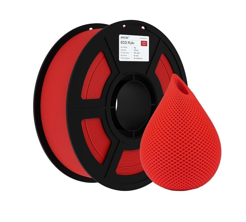 JAMG HE Eco PLA+ Plus Filament Kırmızı 1.75mm 1Kg
