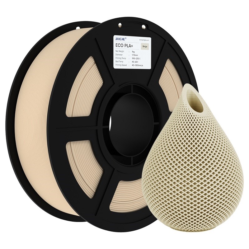JAMG HE Eco PLA+ Plus Filament Bej 1.75mm 1Kg