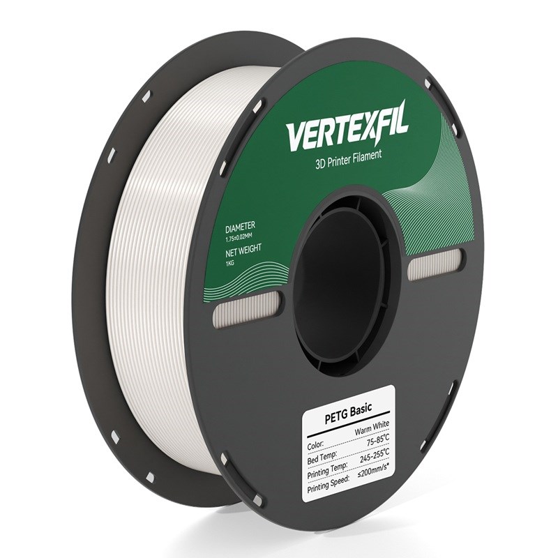 VERTEXFIL Basic PETG Filament Sıcak Beyaz 1.75mm 1Kg