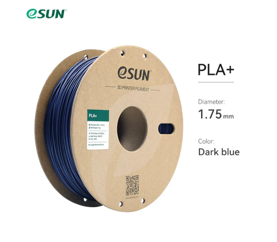 eSUN PLA+ Plus Koyu Mavi Filament 1.75mm 1Kg
