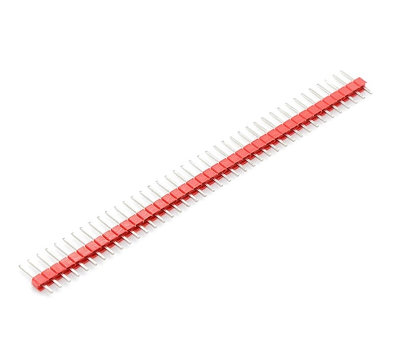 Erkek Header Kırmızı 1x40 pin -12mm