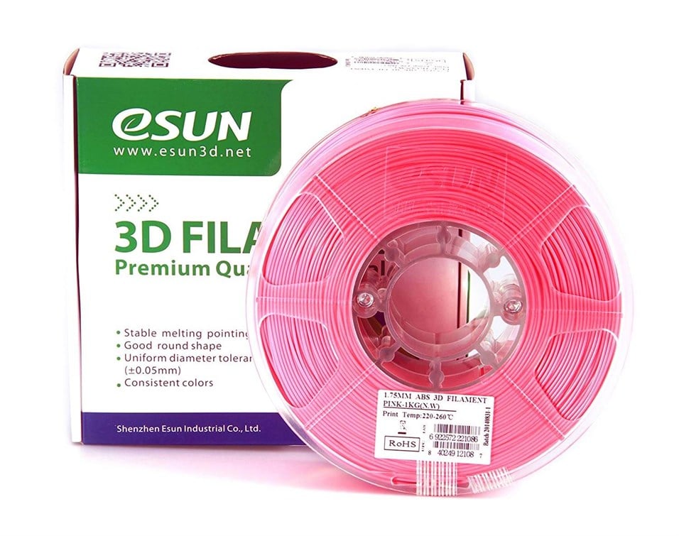 Esun ABS Plus+  Pembe Filament 1,75MM 1Kg