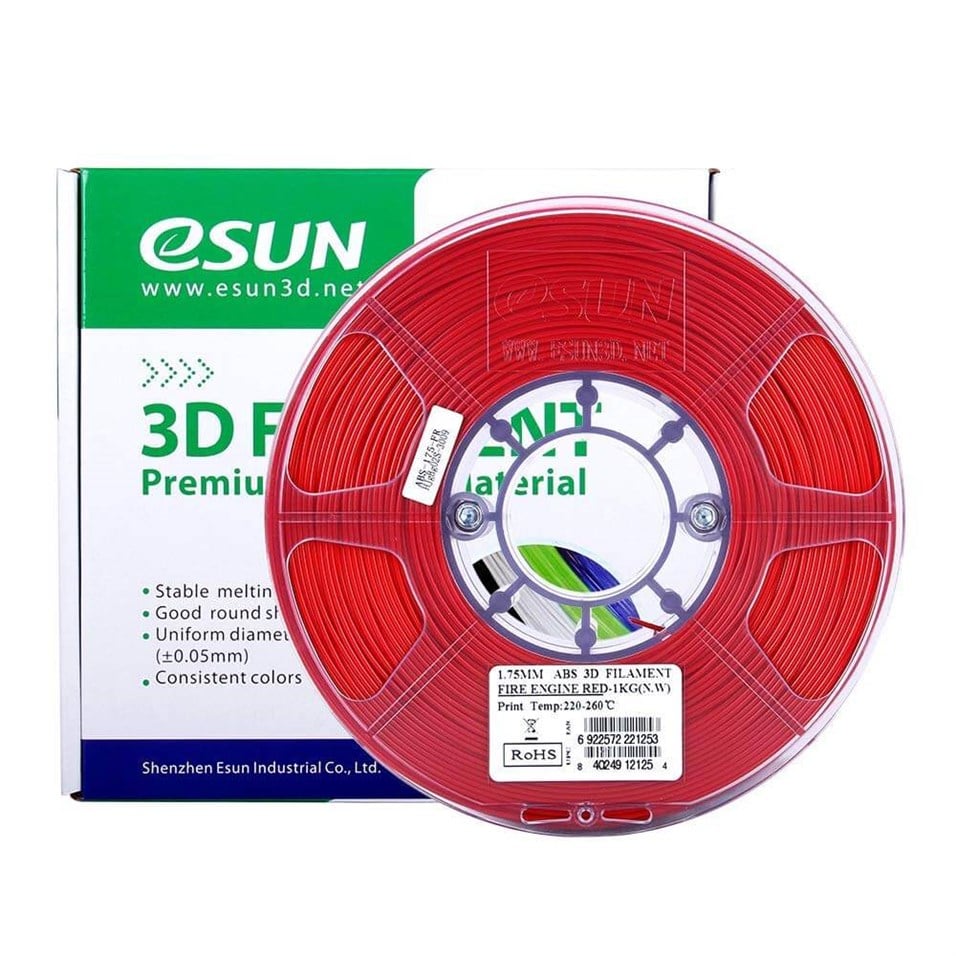 Esun ABS Plus+ Ateş Kırmızı Filament 1,75MM 1Kg