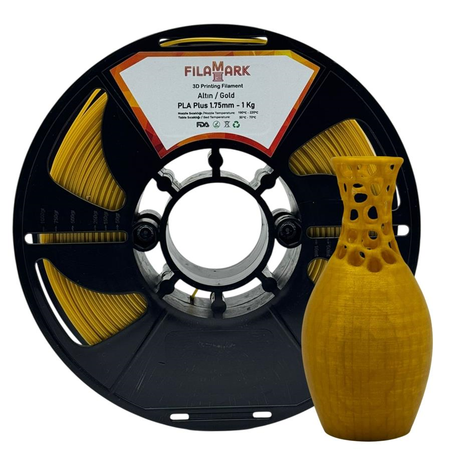 FilaMark PLA Plus Filament Altın 1.75mm 1Kg