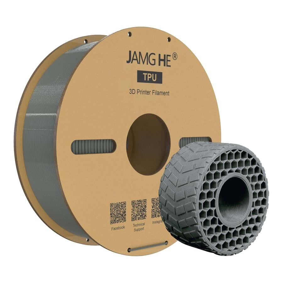 JAMG HE TPU Flex Esnek Filament Gri 1.75mm 1Kg
