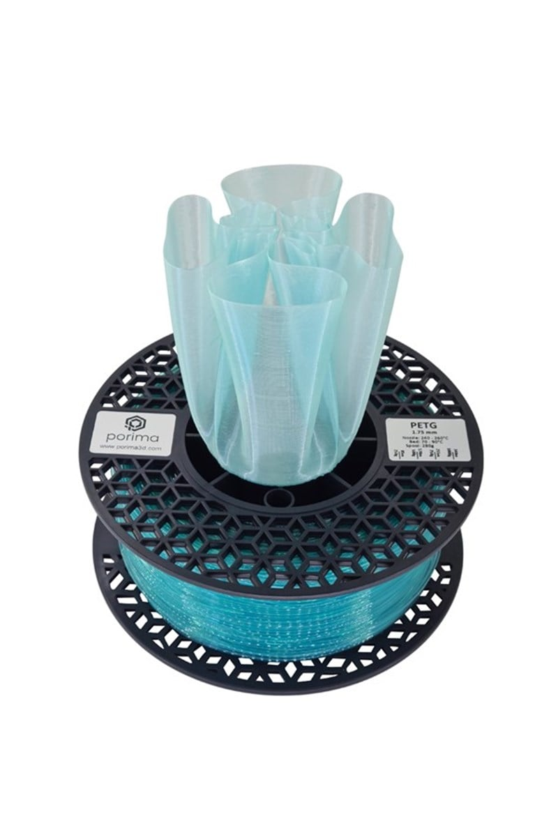 Porima PETG Transparan Buz Mavi Filament 1,75mm 1Kg