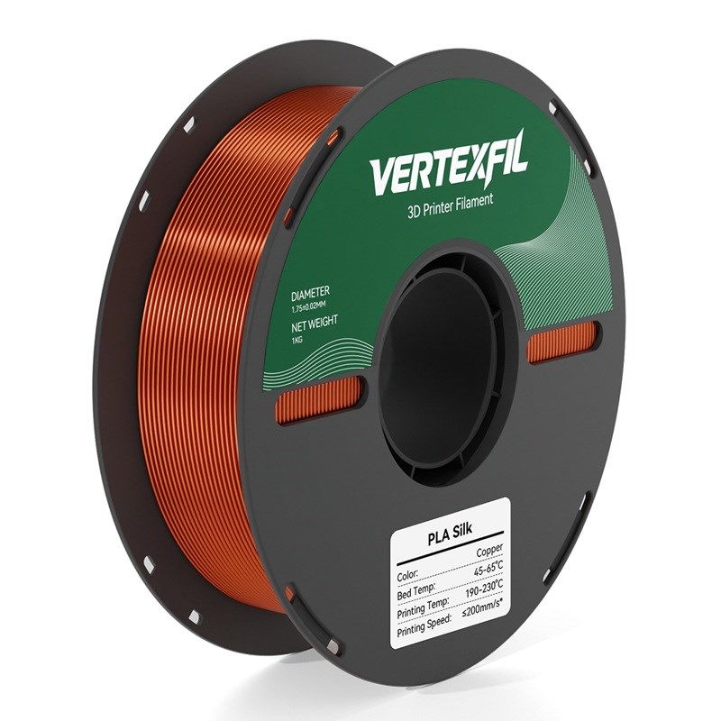 VERTEXFIL Silk PLA Bakır Filament 1.75mm 1Kg