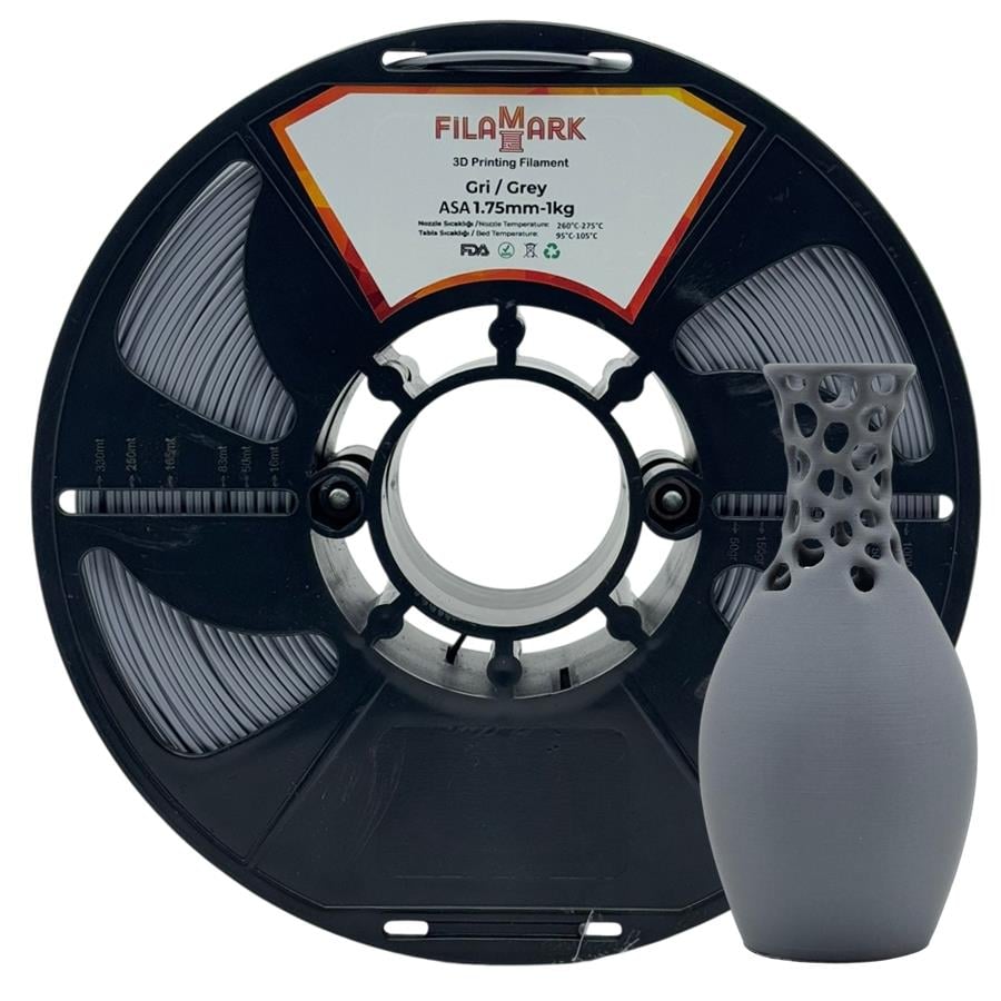 FilaMark ASA Filament Gri 1.75mm 1Kg