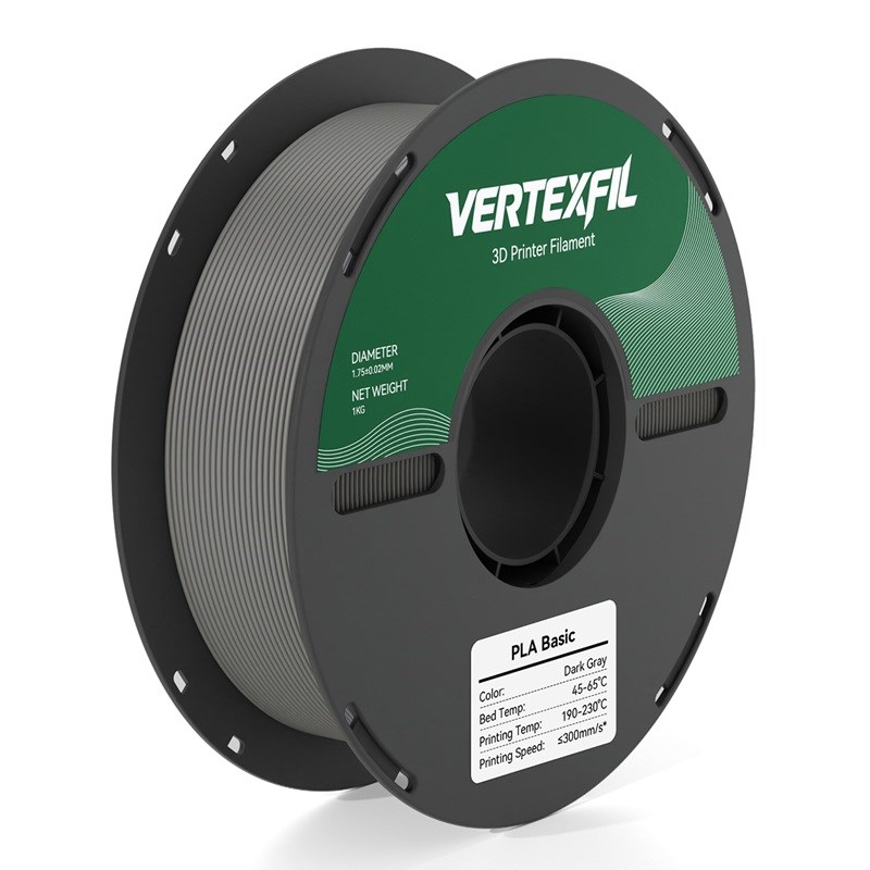 VERTEXFIL PLA Basic Filament Koyu Gri 1.75mm 1Kg