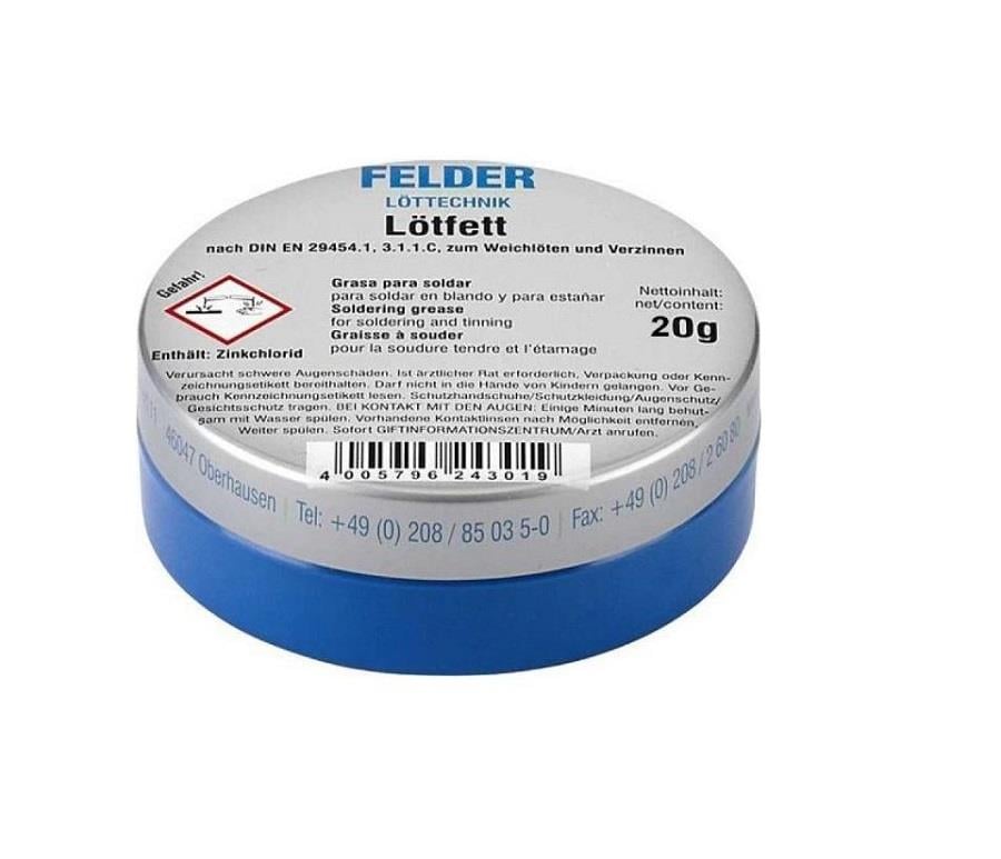 Felder Lötfett Lehim Pastası 20 Gr