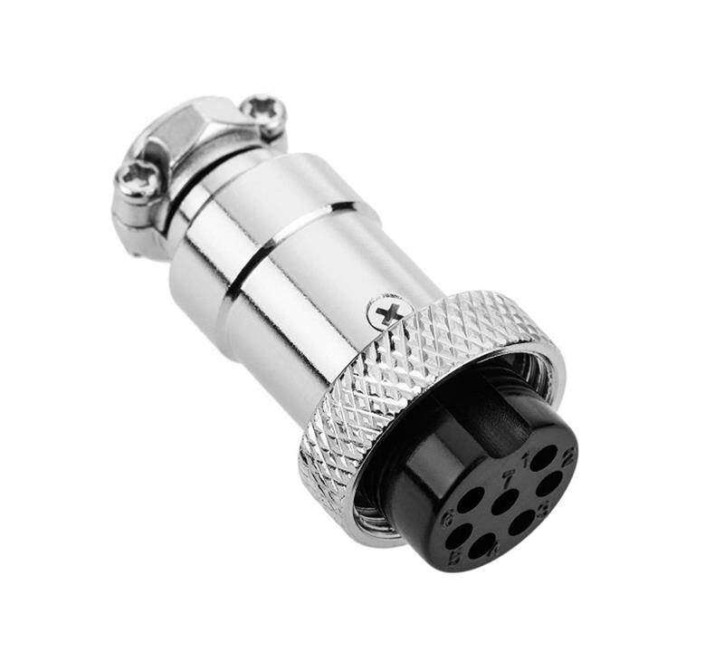 GX-16 7 Pin 16mm Mike Konnektör Dişi