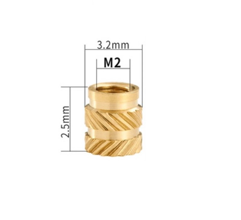 İnsert Çakma Somun M2 Yükseklik 2,5mm
