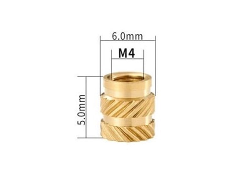 İnsert Çakma Somun M4 Yükseklik 5mm
