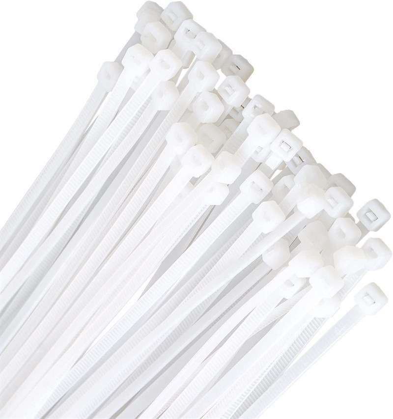 Kablo Bağı Plastik Kelepçe Beyaz 2.5mm 100mm 100 Adet