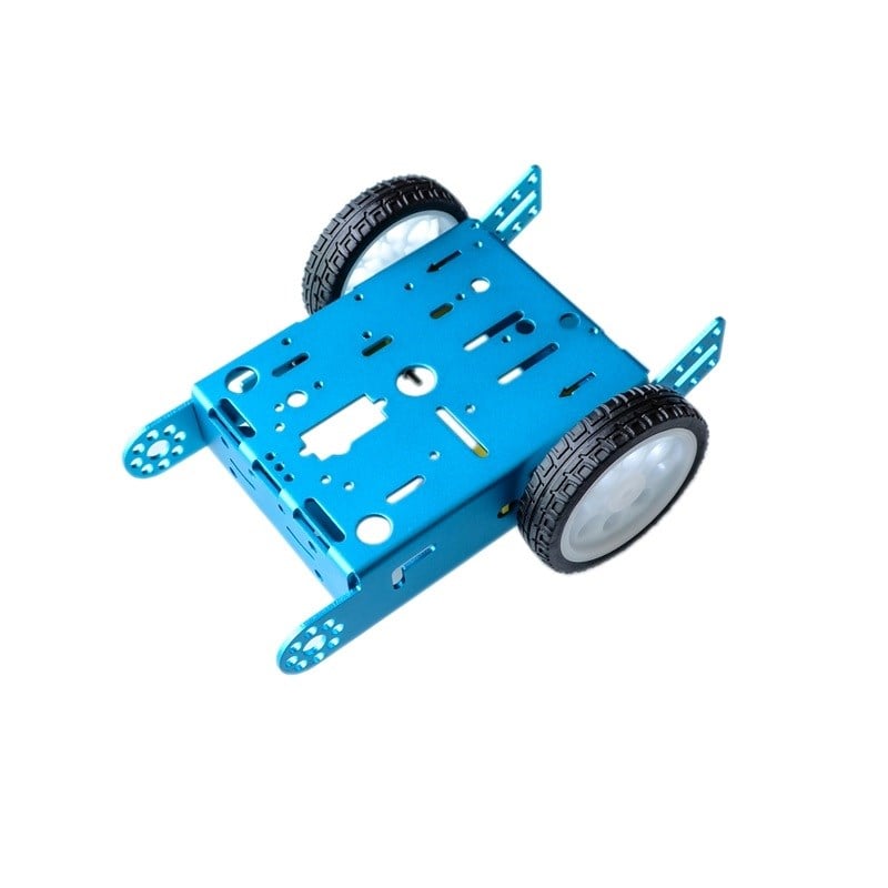 MakerBot Çok Amaçlı Alüminyum 2WD Robot Gövdesi Mavi