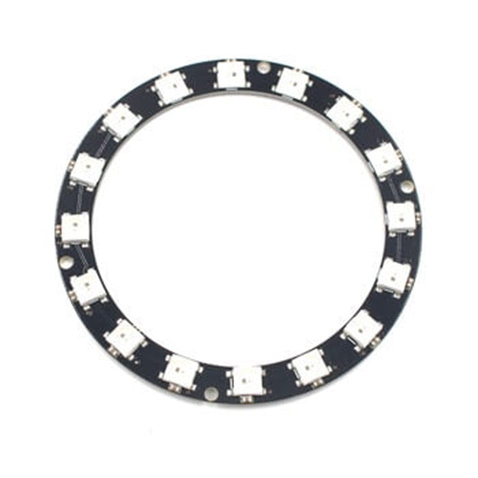 WS2812 NeoPixel 16'lı Halka Led Modül | Robotizmo.net | Ucuz | Hızlı ...