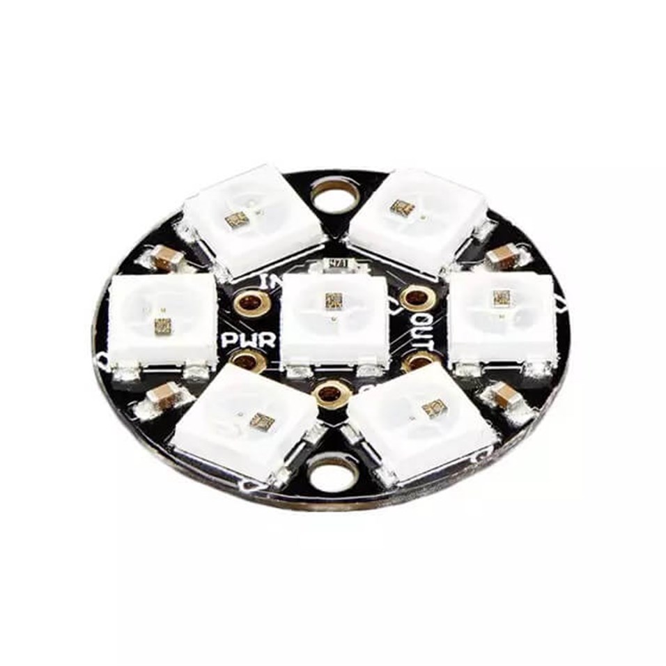 WS2812 NeoPixel 7'li Daire Led Modül | Uygun Fiyat ve Aynı Gün Kargo ...