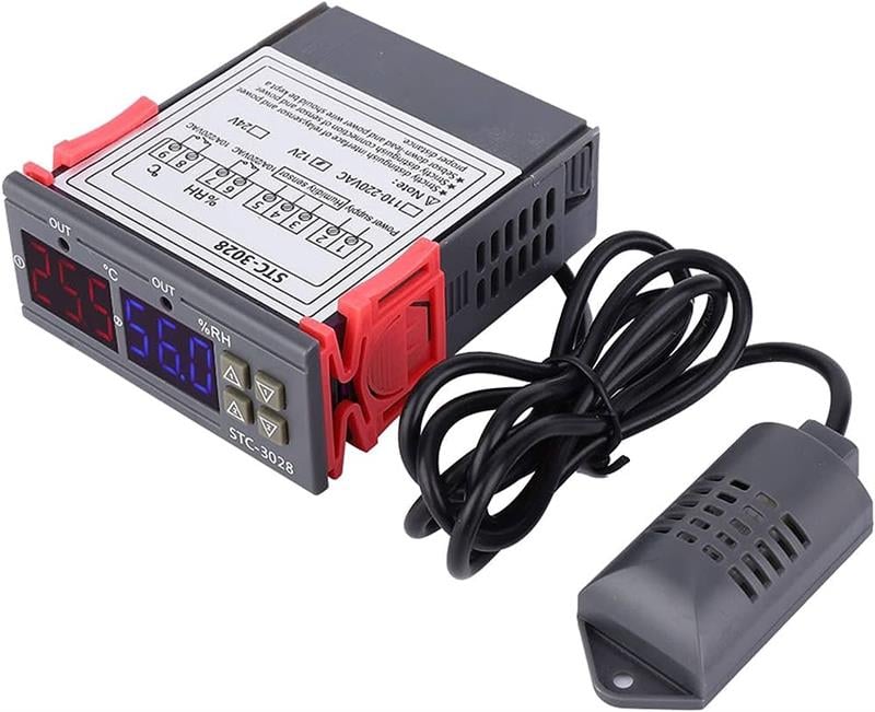 STC-3028 AC110-220V LCD Ekranlı Nem Sıcaklık Kontrol Modülü