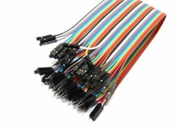 Erkek-Dişi Jumper Kablo (40 adet 20cm Renkli)