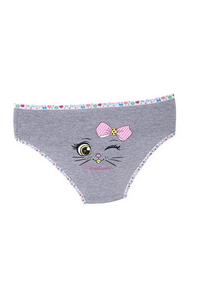 Tutku  Kız Çocuk Elastanlı Arkası Baskılı Slip Külot TKC0833