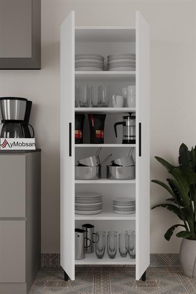 2 Kapaklı Winter Boy Dolabı Çok Amaçlı Dolap Killer Dolabı Banyo Dolabı Mutfak Dolabı - Beyaz