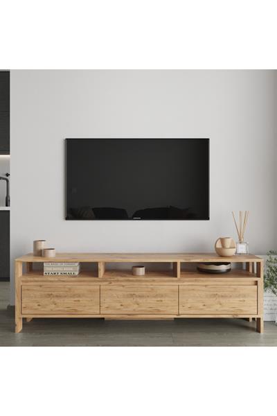 Atlas 3 Kapaklı Tv Ünitesi 160 cm - Atlantik Çam
