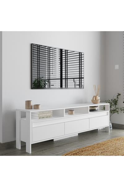 Atlas 3 Kapaklı Tv Ünitesi 160 cm - Beyaz