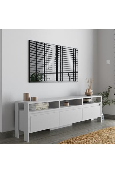 Atlas 3 Kapaklı Tv Ünitesi 160 cm - Sis Gri