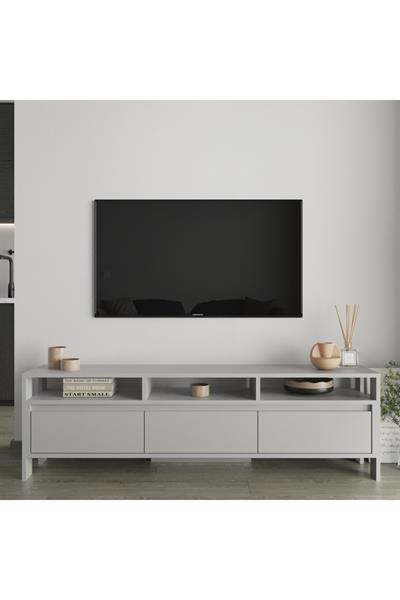 Atlas 3 Kapaklı Tv Ünitesi 160 cm - Sis Gri