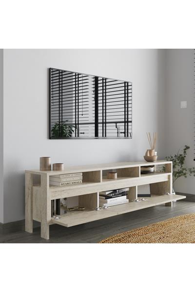 Atlas 3 Kapaklı Tv Ünitesi 160 cm - Traverten Desen