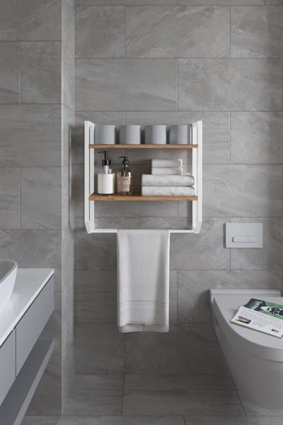 Aura Banyo Rafı Çok Amaçlı Düzenleyici Raf Ünitesi 90 cm - Atlantik Çam